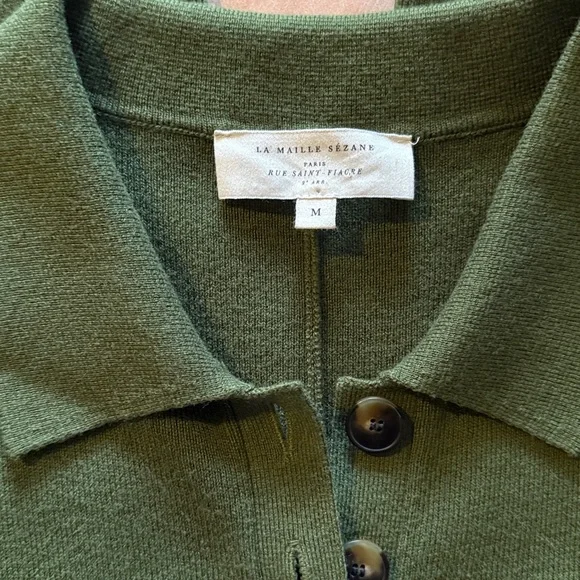 Sezane Olive Green Jumpsuit - Picture 9 of 12